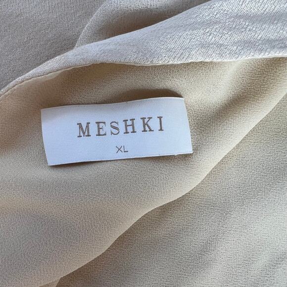 Meshki Calliope One Shoulder Maxi Dress Champagne Bridesmaids Dress - Picture 7 of 7